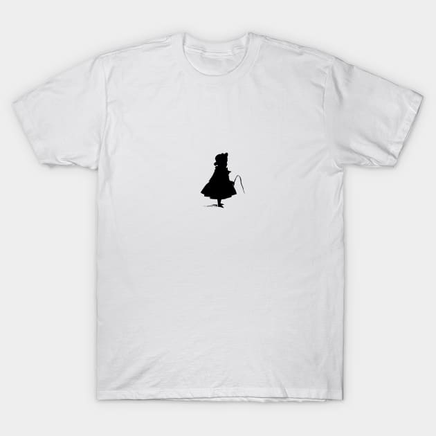 little girl with whip T-Shirt by xam